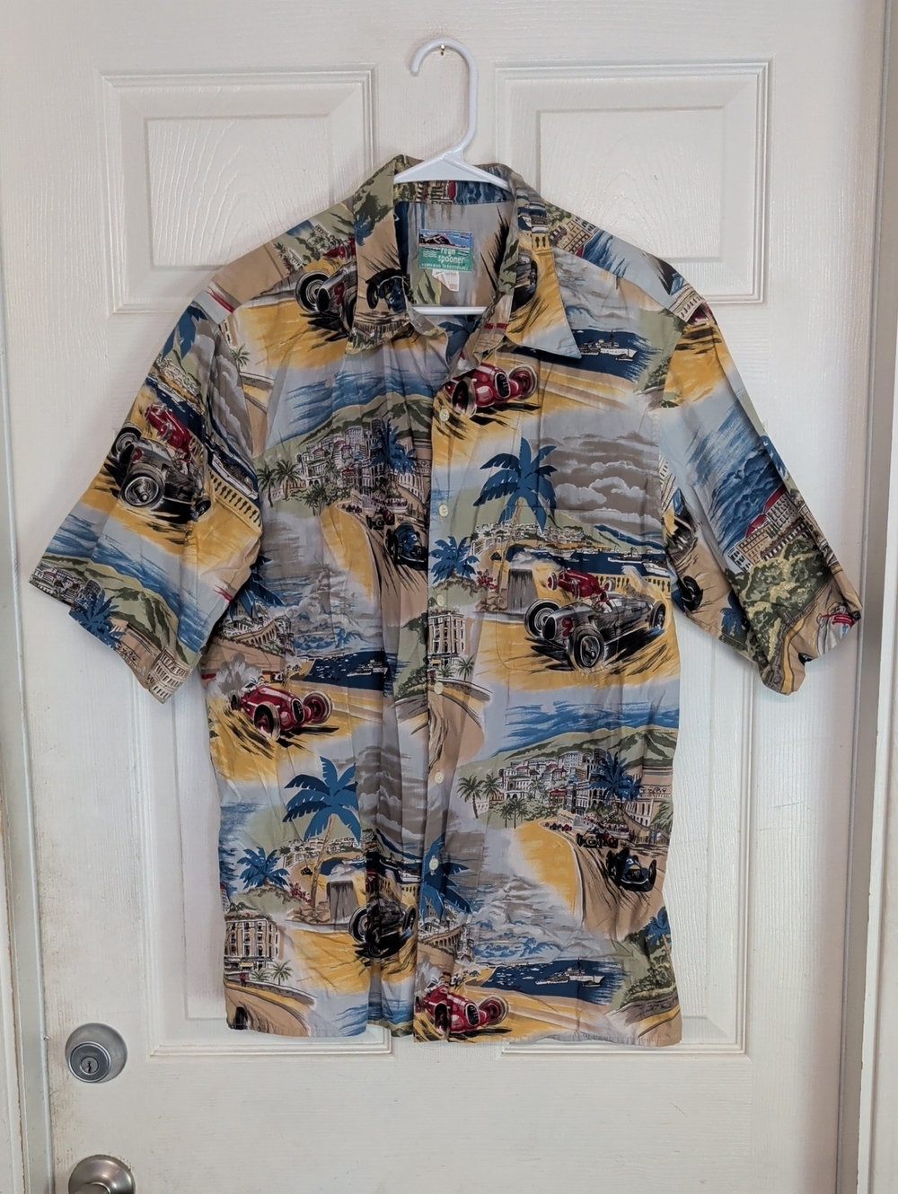 Reyn Spooner Hawaiian Shirt Men Large 100% Cotton